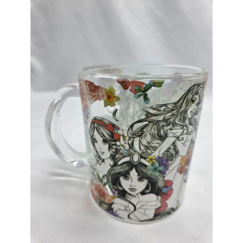 Disney Princesses Glass Coffee Mug